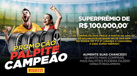 Promoção Pirelli Palpite Campeão