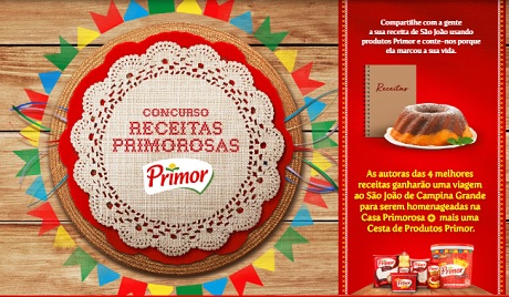 Promoção Primor Receitas Primorosas