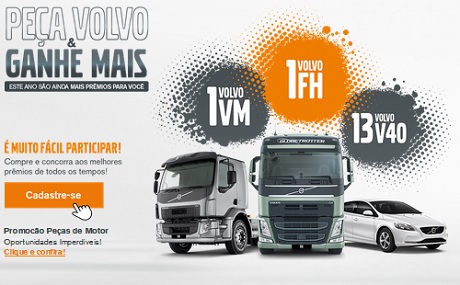 Promoção Peça Volvo e Ganhe Mais
