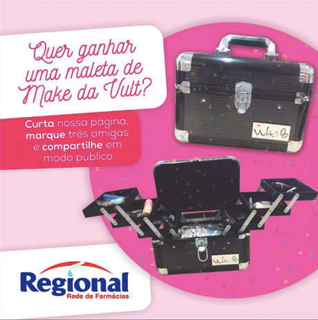 Promoção Quer Ganhar Esta Linda Maleta de Maquiagem da Vult?