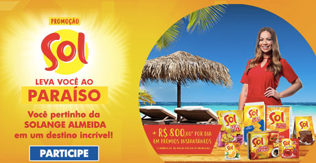 Promoção Sol Leva Você ao Paraíso