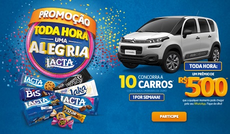 Promoção Lacta Toda Hora Uma Alegria