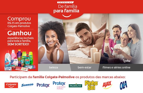Promoção Colgate-Palmolive De Família para Família