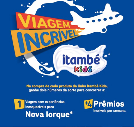 Promoção Viagem Incrível Itambé Kids