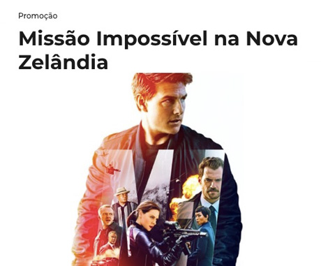 Promoção Mix FM Missão Impossível Na Nova Zeilândia
