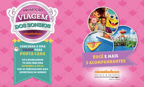 Promoção Viagem dos Sonhos Nickelodeon