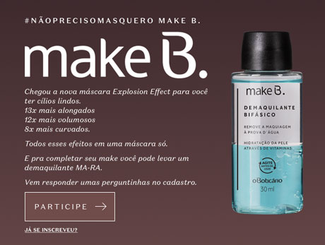 Promoção O Boticário Quero Make B