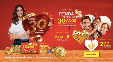 Promoção Sazon 30 Anos de Amor