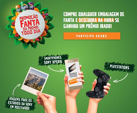 Promoção Fanta Dá Prêmio Todo Dia