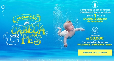 Promoção Johnson’s Baby Da Cabeça aos Pés
