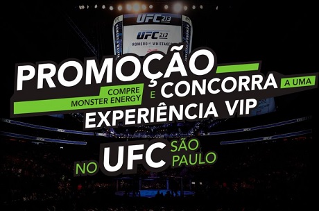 Promoção Monster Energy Concorra a uma Experiência VIP no UFC SP