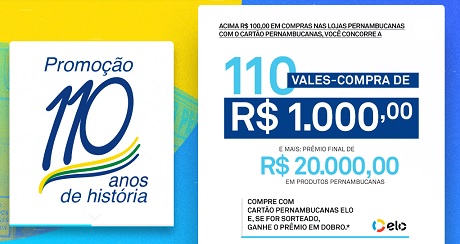 Promoção Pernambucanas 110 Anos de História
