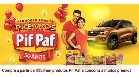 Promoção Fome de Prêmios Pif Paf 50 Anos