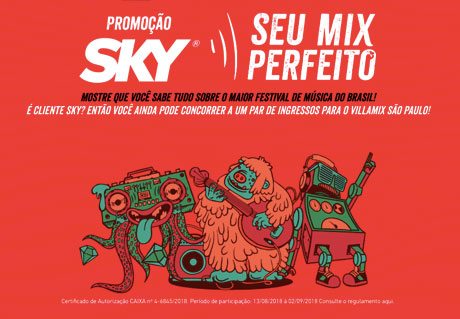 Promoção Sky Seu Mix Perfeito