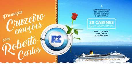 Promoção Certisign Cruzeiro Emoções com Roberto Carlos