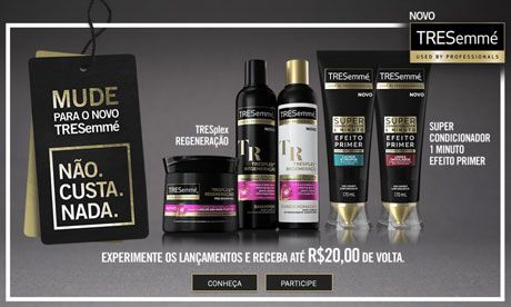Promoção Tresemmé Não Custa Nada