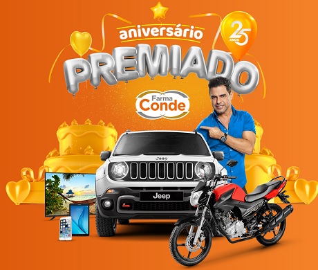 Promoção Farma Conde Aniversário Premiado