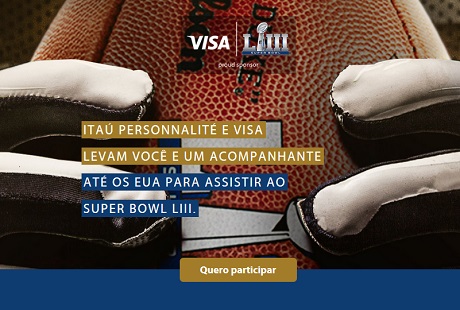Promoção Super Bowl LIII Com Itaú Personalité e Visa