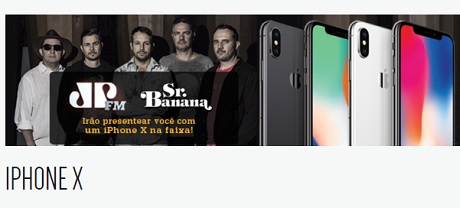 Promoção Jovem Pan Iphone X
