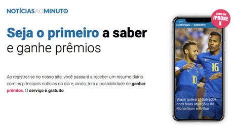 Promoção Notícias ao Minuto Quer ganhar um iPhone X?
