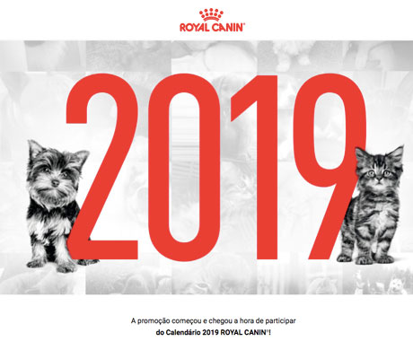 Promoção Pet do Calendário Royal Canin 2019