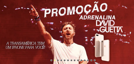 Promoção Transamérica Adrenalina com David Guetta