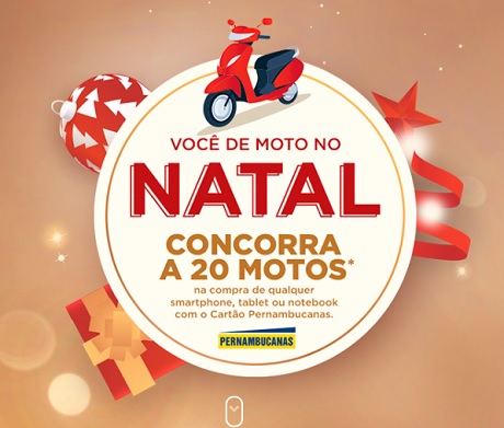 Promoção Pernambucanas Você de Moto no Natal
