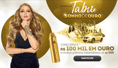 Promoção Tabu Sonho de Ouro