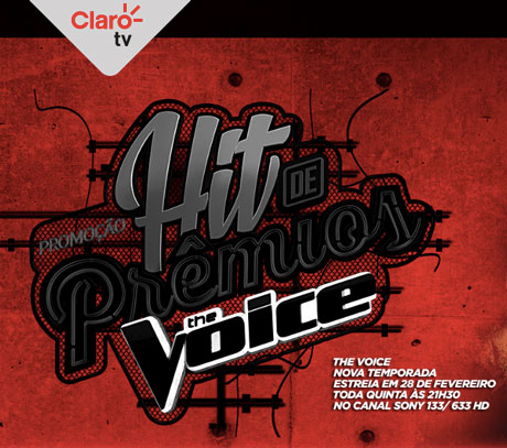 Promoção Claro TV Hit de Prêmios The Voice