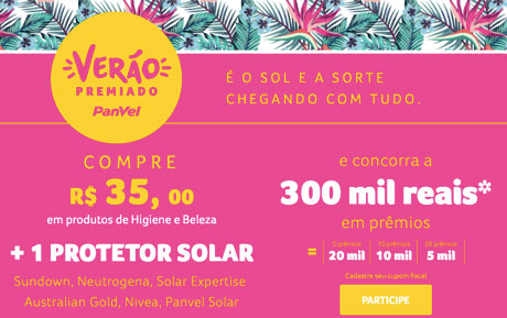 Promoção Verão Premiado Panvel