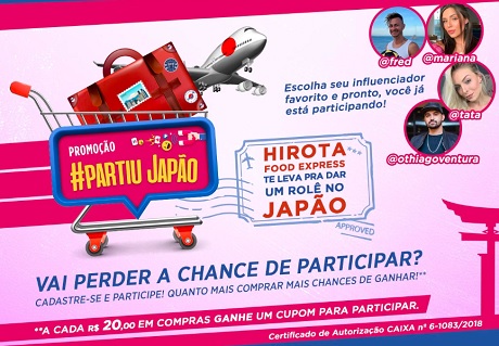 Promoção Hirota Food Express Partiu Japão
