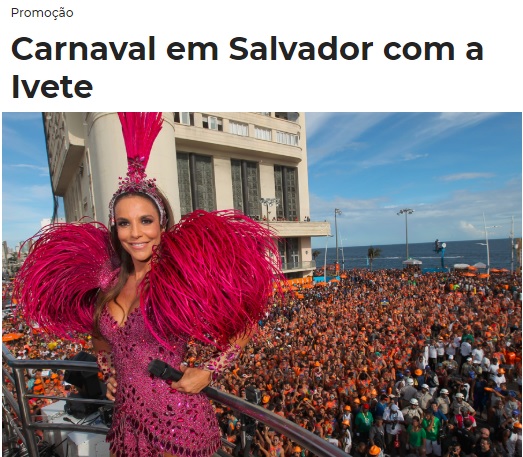 Promoção Mix FM Carnaval em Salvador com a Ivete
