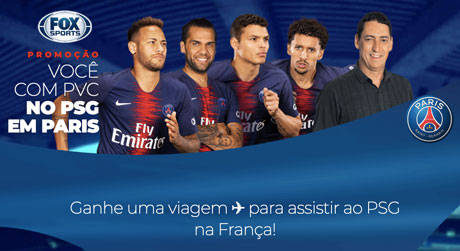 Promoção Fox Sports Você com PVC no PSG em Paris
