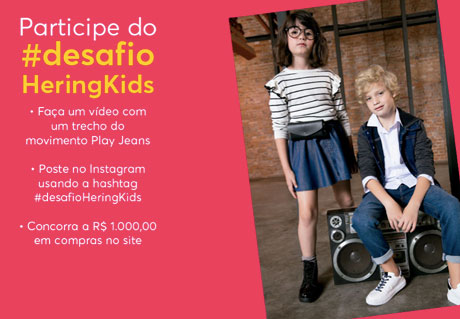 Promoção Desafio Hering Kids