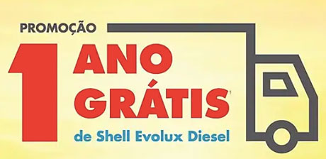 Promoção 1 Ano Grátis de Shell Evolux Diesel