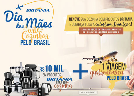 Promoção Britania A Arte de Cozinhar Pelo Brasil