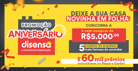 Promoção Aniversário Disensa