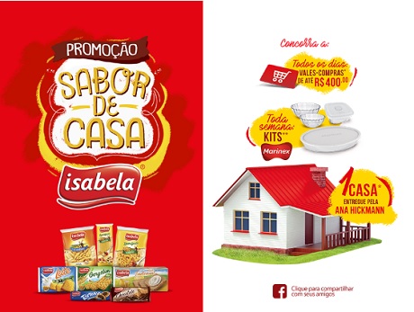Promoção Isabela Sabor de Casa