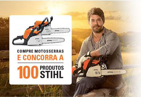 Promoção Compre Motosserras e Concorra a 100 Produtos Stihl