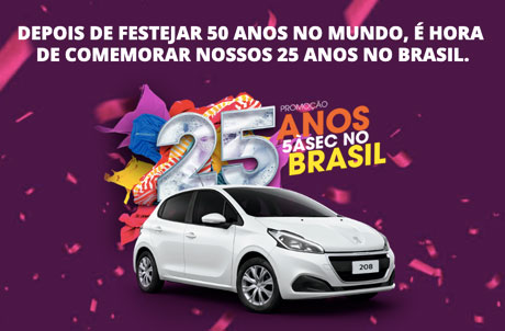 Promoção 25 Anos 5àsec no Brasil