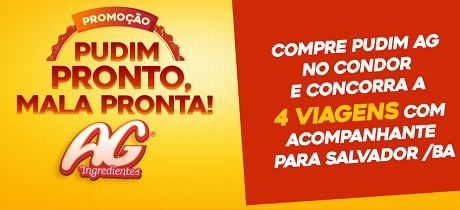Promoção Pudim Pronto Mala Pronta