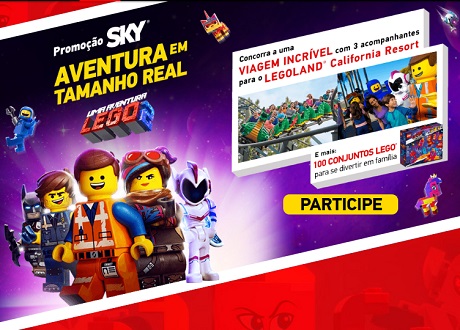 Promoção Sky Legoland Aventuras em Tempo Real