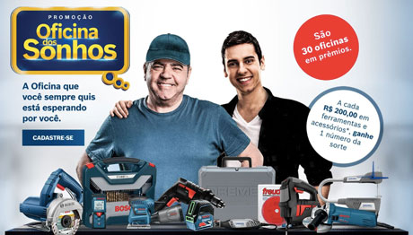 Promoção Bosch Oficina Dos Sonhos