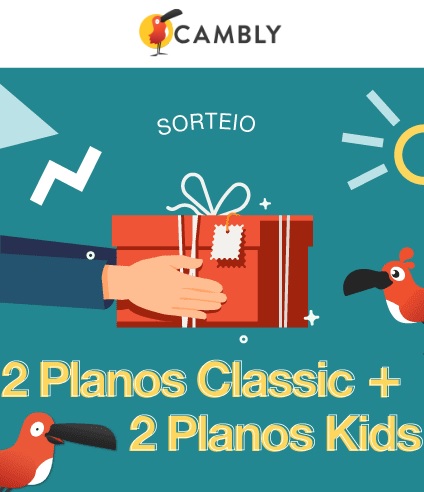 Promoção Cambly Sorteio 2 Planos Classic e 2 Planos Kids