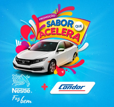 Promoção Condor e Nestlé Sabor Que Acelera