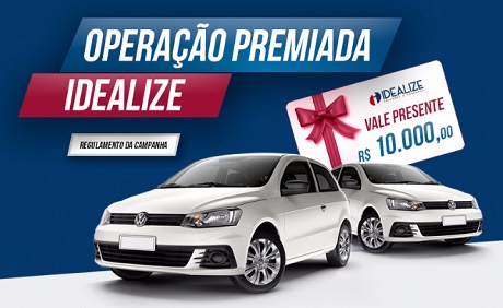 Promoção Operação Premiada Idealize 