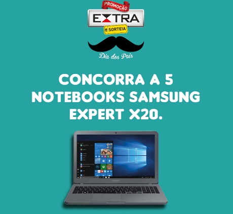 Promoção Extra Sorteia Notebook Dia dos Pais