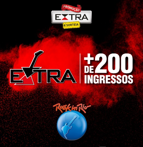 Promoção Jornal Extra Sorteia + de 200 Ingressos para Rock in Rio