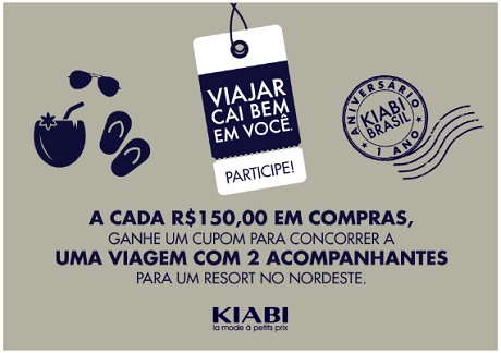 Promoção Kiabi Viajar Cai Bem em Você