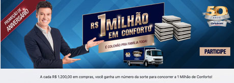 Promoção Ortobom Um Milhão em Conforto